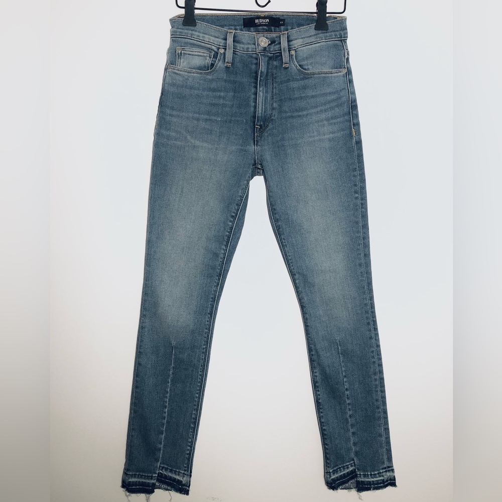 Hudson Barbara Skinny Raw Hem Jeans - Size 23